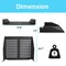 Pyle Pyle 19-Inch 2U Server, Vented Shelves for Good Air Circulation, Cantilever, Wall Rack, Black PLRSTN22U - alternate 4